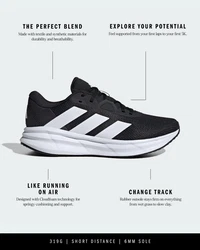 ADIDAS PERFORMANCE Laufschuh 'Galaxy 7' schwarz/wei