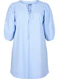 Košilové šaty světlemodrá