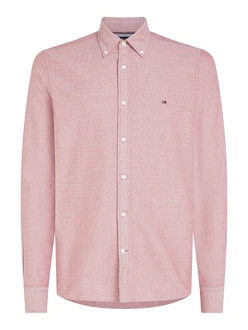 Tommy Hilfiger Langarmhemd OXFORD DOBBY SF SHIRT Hemden navy / hellpink / rot / weiß