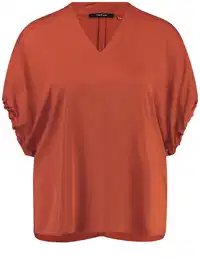 Bluza hrđavo smeđa