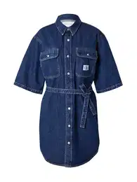 Jeans Košilové šaty modrá džínovina