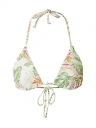 Bikini gornji dio pastelno zelena / tamno narančasta / prljavo roza / bijela