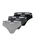 BOSS Slip Cotton Stretch (3-St) grau/dunkelgrau/schwarz/weiß