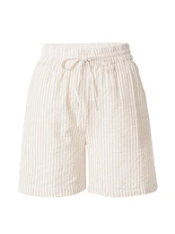 Kalhoty 'SALLY' béžová / bílá