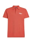 TOMMY HILFIGER Poloshirt rostrot/weiß