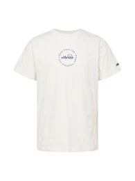 T-Shirt 'MELODI' blau / orange / rot / offwhite