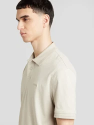 BOSS Poloshirt Pe_Interlock mit Polokragen beige
