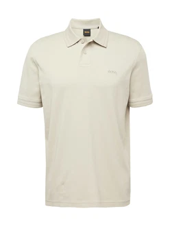 BOSS Poloshirt Pe_Interlock mit Polokragen beige