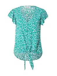 Bluza smaragdno zelena / bijela