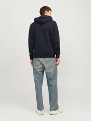 JACK & JONES Sweatshirt navy/karminrot/weiß
