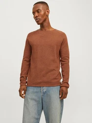 JACK & JONES Pullover 'JJEHill' cognac
