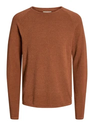 JACK & JONES Pullover 'JJEHill' cognac