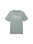 TOM TAILOR T-Shirt mit Frontprint mint/weiß