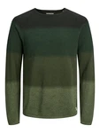 JACK & JONES Pullover 'JJEHill' grn/tanne/dunkelgrn/grnmeliert JACK & JONES Pullover 'JJEHill' grn/tanne/dunkelgrn/grnmeliert