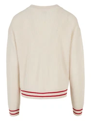 Urban Classics Strickjacke sand/rot