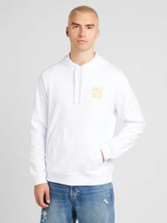 HUGO Sweatshirt Dimoni orange/wei