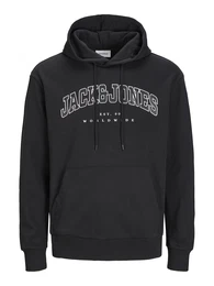 Sweatshirt 'JJECaleb' schwarz / wei