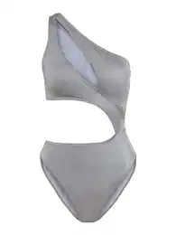 Plavky 'Monokini Nele' stříbrná
