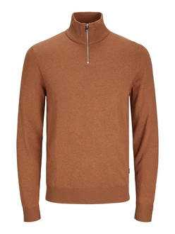 JACK & JONES Pullover 'JJEEmil' Orange/Braun JACK & JONES Pullover 'JJEEmil' Orange/Braun