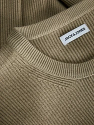 JACK & JONES Pullover JJEPerfect dunkelbeige