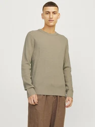 JACK & JONES Pullover JJEPerfect dunkelbeige
