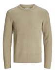 JACK & JONES Pullover JJEPerfect dunkelbeige