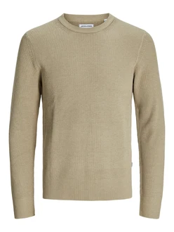 JACK & JONES Pullover JJEPerfect dunkelbeige JACK & JONES Pullover JJEPerfect dunkelbeige
