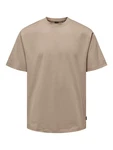 ONLY & SONS T-Shirt Fred hellbraun
