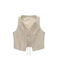 Vesta k obleku béžová / námořnická modř / světlemodrá