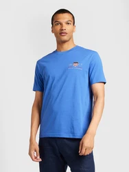 GANT T-Shirt REG ARCHIVE SHIELD EMB blau/kirschrot/silber/weiß