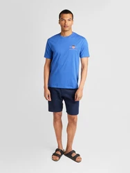 GANT T-Shirt REG ARCHIVE SHIELD EMB blau/kirschrot/silber/weiß