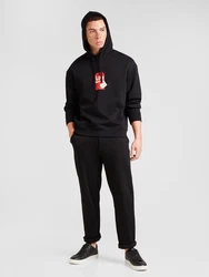HUGO Sweatshirt Dagunoso rot/schwarz/weiß