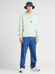 HUGO Sweatshirt Dagunoso rauchblau/mint/weiß