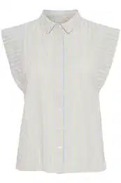 Halenka 'KADAYA' béžová / světlemodrá