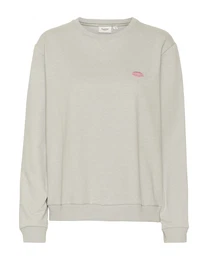 Mikina 'Fanile' šedý melír / bílá