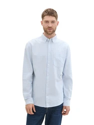 TOM TAILOR Hemd hellblau/weiß