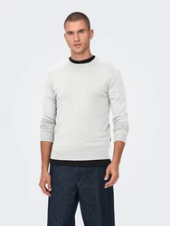 Only & Sons Pullover Wyler weiß