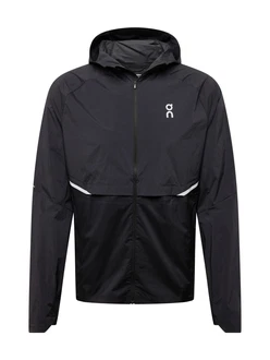 On Sportjacke hellgrau/schwarz On Sportjacke hellgrau/schwarz