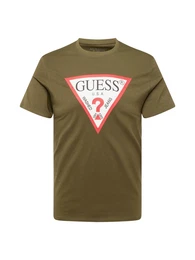 T-Shirt oliv / rot / schwarz / wei