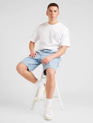 Only & Sons T-Shirt MILO hellblau/weiß