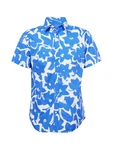 Jack & Jones Kurzarmhemd JORJOSHUA ARUBA Blau/Hellblau