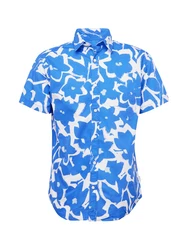 Jack & Jones Kurzarmhemd JORJOSHUA ARUBA Blau/Hellblau