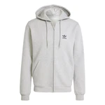 ADIDAS ORIGINALS Sweatjacke 'Trefoil Essentials' graumeliert/schwarz