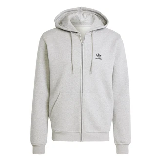 ADIDAS ORIGINALS Sweatjacke 'Trefoil Essentials' graumeliert/schwarz
