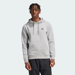 ADIDAS ORIGINALS Sweatshirt Essentials TREFOIL ESSENTIALS HOODIE graumeliert/schwarz