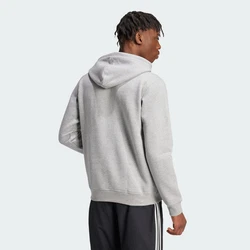 ADIDAS ORIGINALS Sweatshirt Essentials TREFOIL ESSENTIALS HOODIE graumeliert/schwarz