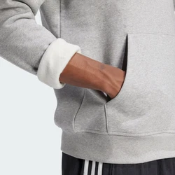 ADIDAS ORIGINALS Sweatshirt Essentials TREFOIL ESSENTIALS HOODIE graumeliert/schwarz