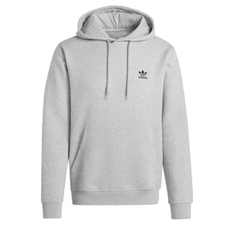 ADIDAS ORIGINALS Sweatshirt Essentials TREFOIL ESSENTIALS HOODIE graumeliert/schwarz