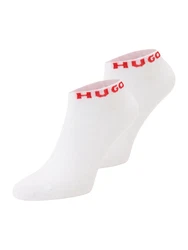 HUGO Freizeitsocken 3P AS UNI CC mit Logostickerei rot/wei