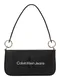 Calvin Klein Jeans Torba za čez ramo  črna / srebrna / bela